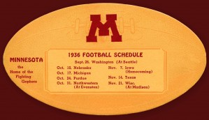 1936 minnesota gophers football schedule national champions