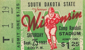 1937 South Dakota Jackrabbits vs. Wisconsin Badgers