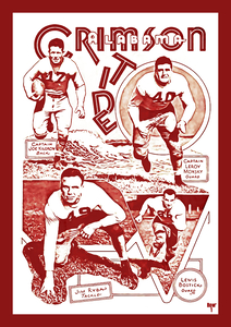 1937 Alabama Crimson Tide Football Art