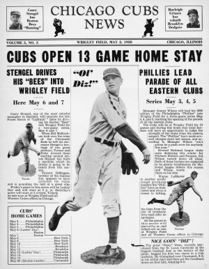 1938 Chicago Cubs News Dizzy Dean Art