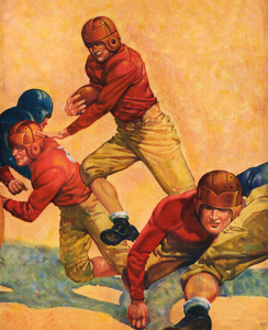 1938 Vintage Football Art