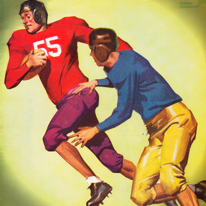 1938 Vintage Football Cover Art Remix