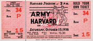 1938 Harvard vs. Army