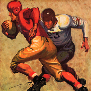 1938 Norman Todhunter Football Art 