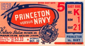 1938 Princeton Tigers vs. Navy Midshipmen