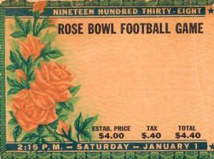 1938 Rose Bowl California Win