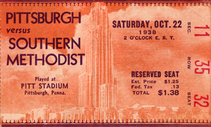1938 SMU Mustangs vs. Pitt Panthers