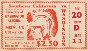1938 USC Trojans vs. Washington Huskies
