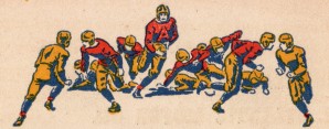 1938 Vintage Football Scene