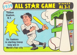 1939 all star game baseball cartoon
