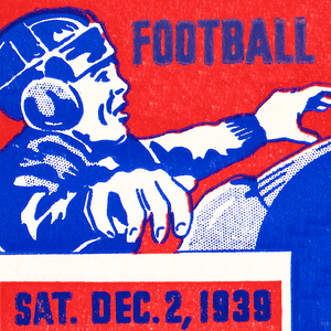 1939 Football Ticket Stub Remix Art