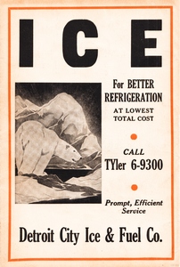 1939 Detroit City Ice and Fuel Company Ad