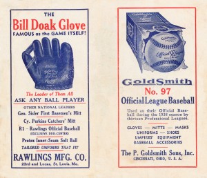 1939 Rawlings Bill Doak Glove Ad