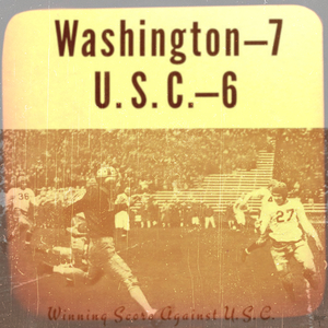 1939 Washington Husky Football Viewfinder Slide Art