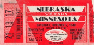 1940 Nebraska vs. Minnesota