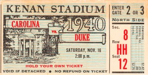 1940 North Carolina vs. Duke