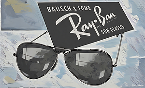 1940s ray ban sunglasses art