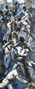 1940s sports art