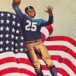 1941 American Quarterback Football Art by Lon Keller