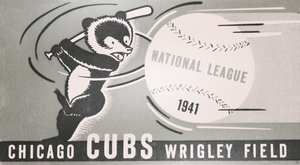 1941 Chicago Cubs Vintage Remix Art