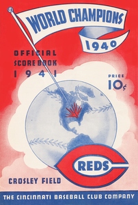 1941 Cincinnati Reds Score Book Art