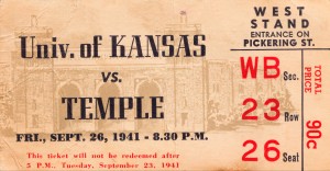 1941 Temple vs. Kansas
