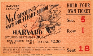1942 Harvard Crimson vs. North Carolina Pre-Flight Cloudbusters