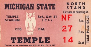 1942 Michigan State vs. Temple