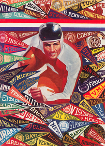 1942 Lon Keller College Pennants Art