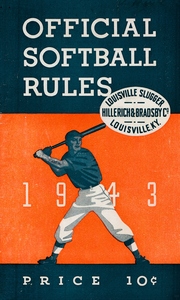 1943 Louisville Slugger Official Softball Rules