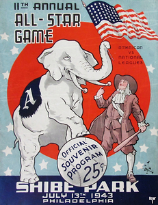 1943 shibe park all star game