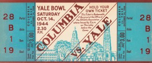 1944 columbia yale ticket