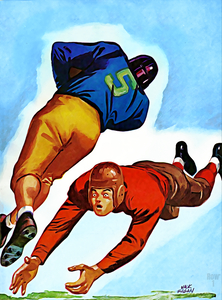 1944 Jack Fagan Football Art