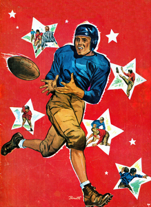 1945 Football Catch Vintage Sports Art