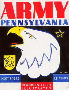 1945 Army vs. Penn Football Program Cover Art