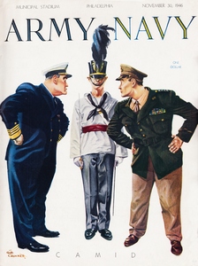 1946 Army Navy Football Program Cover Art