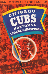 1946 Chicago Cubs Program Canvas Art