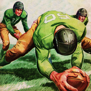 1946 Vintage Football Artist Larry Tisdale