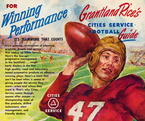 1947 Grantland Rice Cities Service Football Guide Wall Art