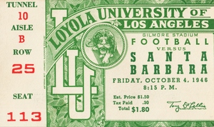 1946 Loyola Lions vs. Santa Barbara Gauchos