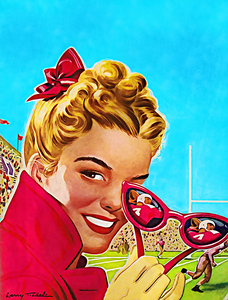 1946 Larry Tisdale Football Wall Art