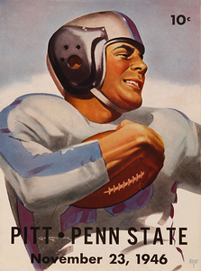 1946 Penn State vs. Pitt Football Cover Art