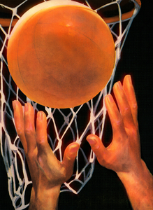 1947 Vintage Basketball Art Remix