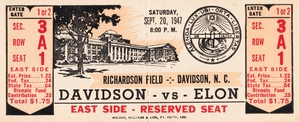 1947 Davidson Wildcats vs. Elon Phoenix