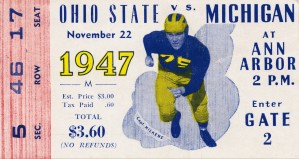 1947 Michigan Wolverines vs. Ohio State Buckeyes
