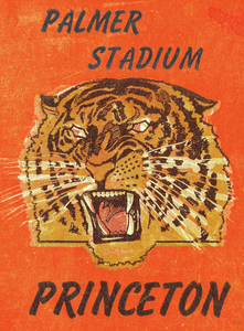 1947 Princeton Tiger Ticket Stub Remix Art