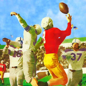 1947 Vintage Football Art Gift Idea