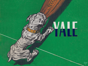 1947 Yale Bulldog Football Art
