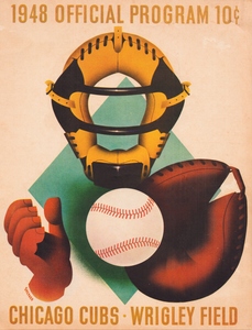1948 Chicago Cubs Program Wall Art