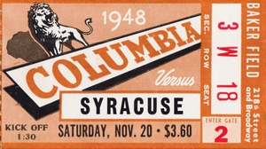 1948 Columbia Lions vs. Syracuse Orangemen